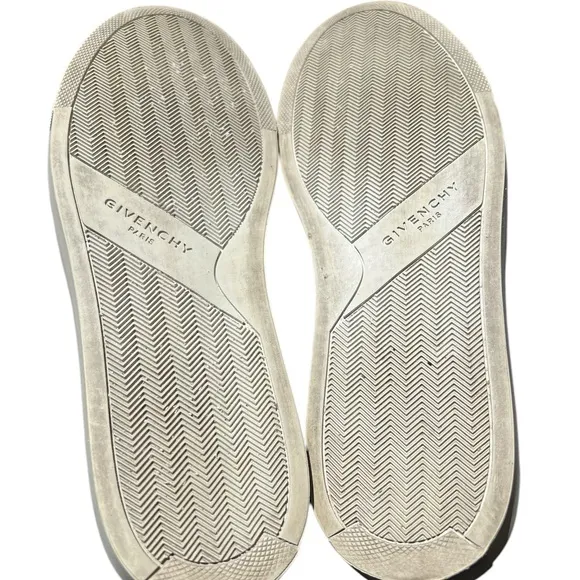 Givenchy Black and White Leather Flats