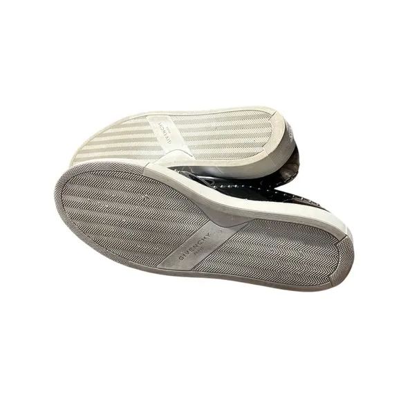 Givenchy Black and White Leather Flats