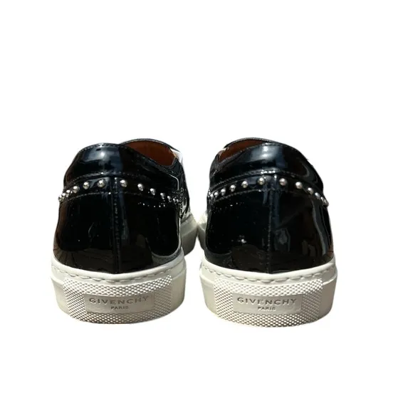 Givenchy Black and White Leather Flats