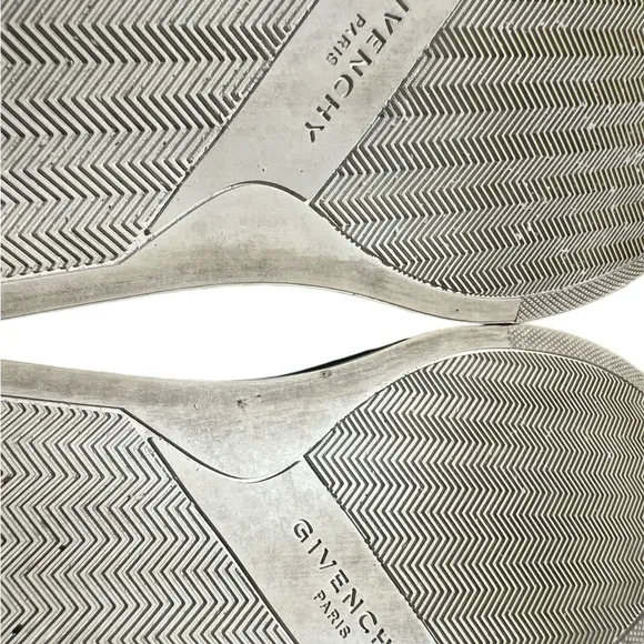 Givenchy Black and White Leather Flats