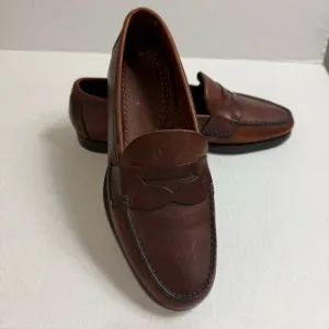 G.M. Bass &amp; Co. Men's Brown Leather Loafers Size 10.5