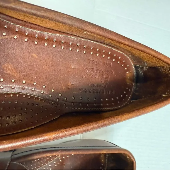G.M. Bass &amp; Co. Men's Brown Leather Loafers Size 10.5