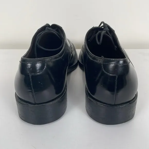 Gold Line Moreschi Men’s Dress Shoes 7.5 Leather Black Formal Square Toe