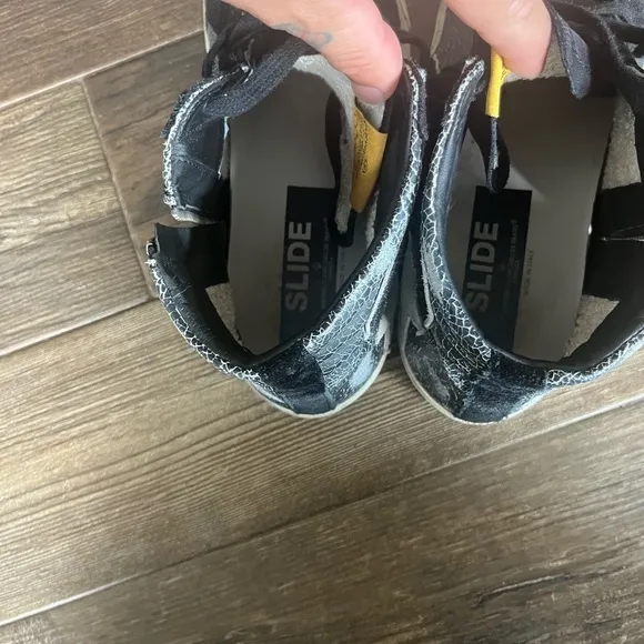 Golden Goose Black and Gray Athletic Shoes
