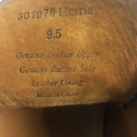 Gordon Rush black leather shoes, size 9 1/2
