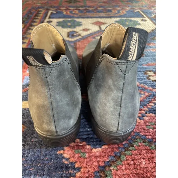 Gray Leather Blundstone Booties Boots Size 7.5 Chukka Hiking Comfort