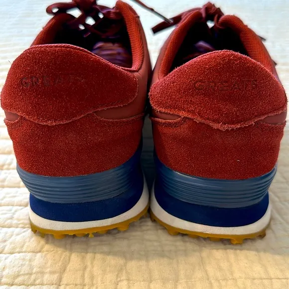 GREATS Rosen Oxblood lace up running shoes! Size 12 men’s US!