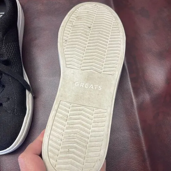 ‎Greats black tennis shoes sneakers, size 9