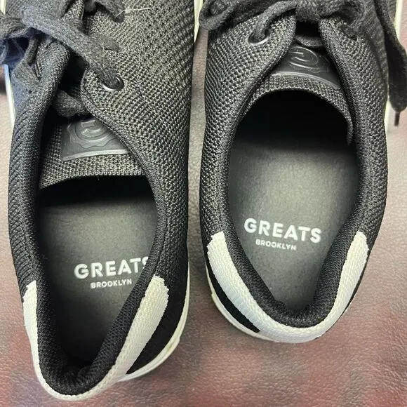 ‎Greats black tennis shoes sneakers, size 9