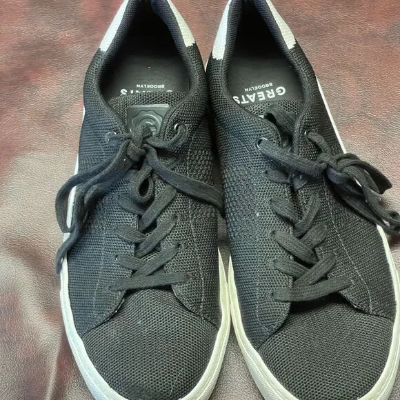 ‎Greats black tennis shoes sneakers, size 9