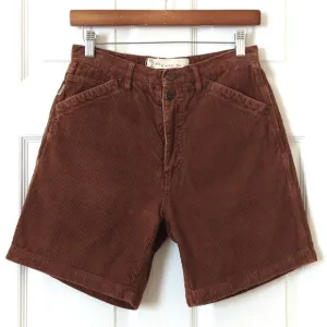 GX Know Who You Are 90's Vintage Wide Wale Corduroy Carpenter Shorts Brown 27