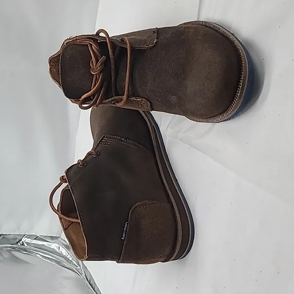 Hari Mari Men's Shoes Sz 8 Brown Lace Up Adobe Suede Desert Boot