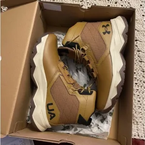 HIKING Under Armour Stellar G2 6&quot; Tactical Boots  Size 6Y Brown Outdoor Youth