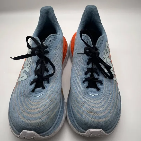 Hoka Blue and Orange Running Shoes