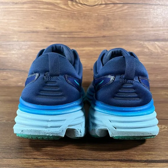 Hoka Bondi 8 Running Shoes Men’s Size 13 Athletic Sneakers Blue