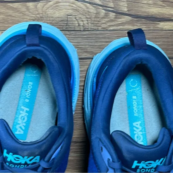 Hoka Bondi 8 Running Shoes Men’s Size 13 Athletic Sneakers Blue