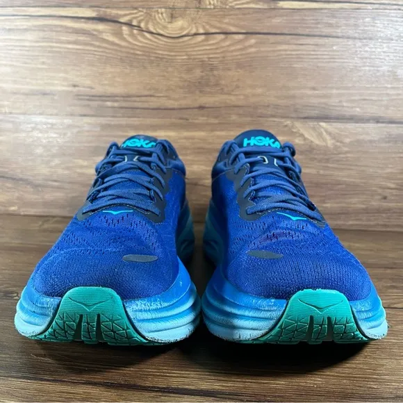 Hoka Bondi 8 Running Shoes Men’s Size 13 Athletic Sneakers Blue