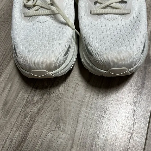 HOKA Clifton 8 White Running Shoes