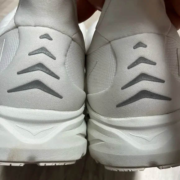 HOKA Clifton 8 White Running Shoes