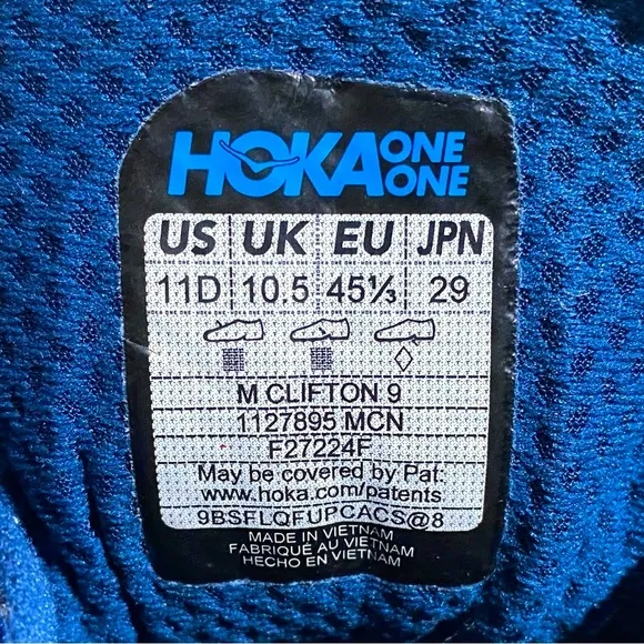 Hoka Clifton 9 Men Athletic Shoes Size 11