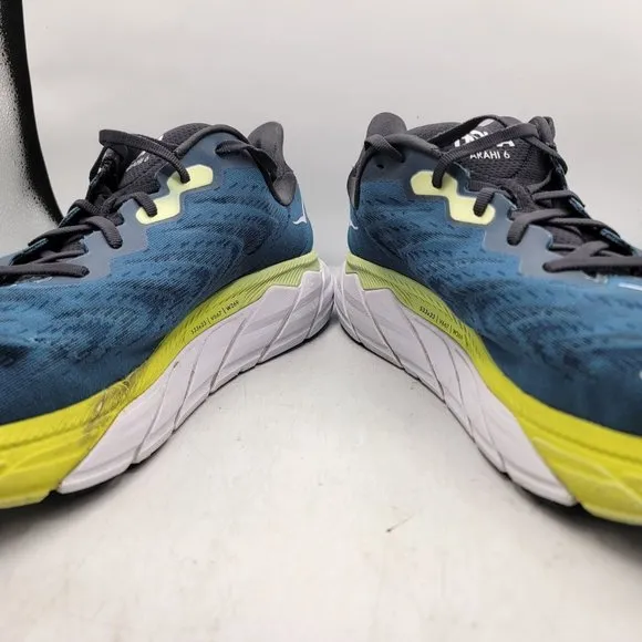 Hoka One One Arahi 6 Mens 14 Blue Running Sneakers Shoes 1123194 BGBCR