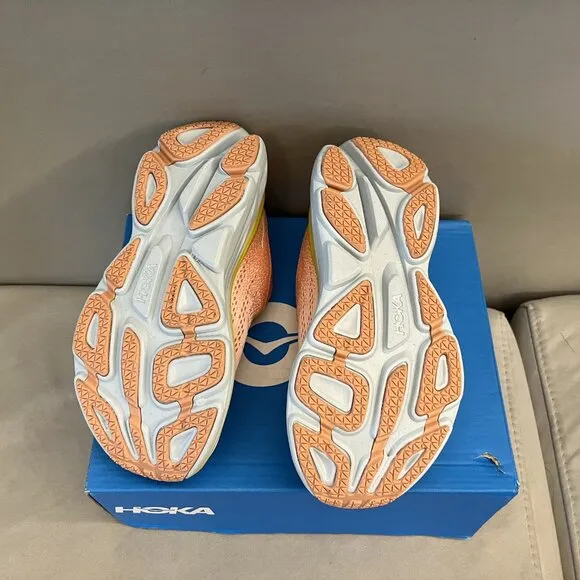 Hoka One One Bondi 8 Coral Peach Sneakers Shoes
