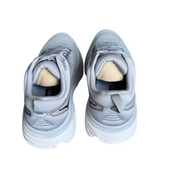 Hoka One One Bondi 8 Men's Running Shoes Gray Size 10D Athletic Sneakers