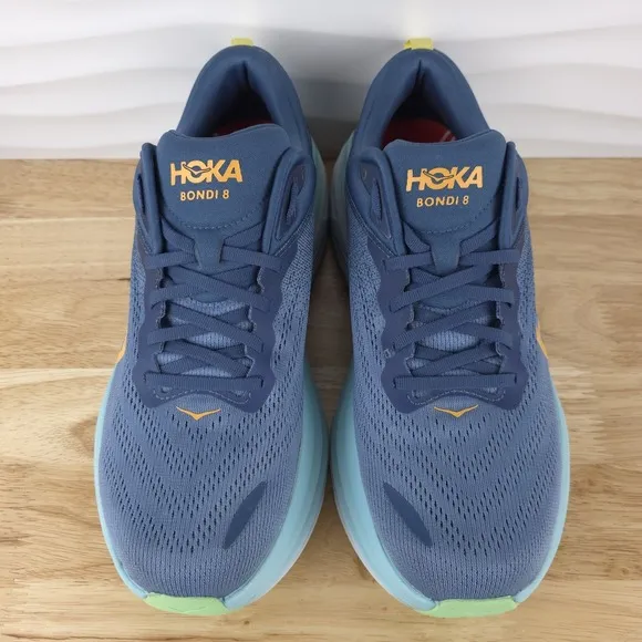Hoka One One Bondi 8 Sneakers Mens 11 Real Teal Shadow Running Shoes 1123202 RHD