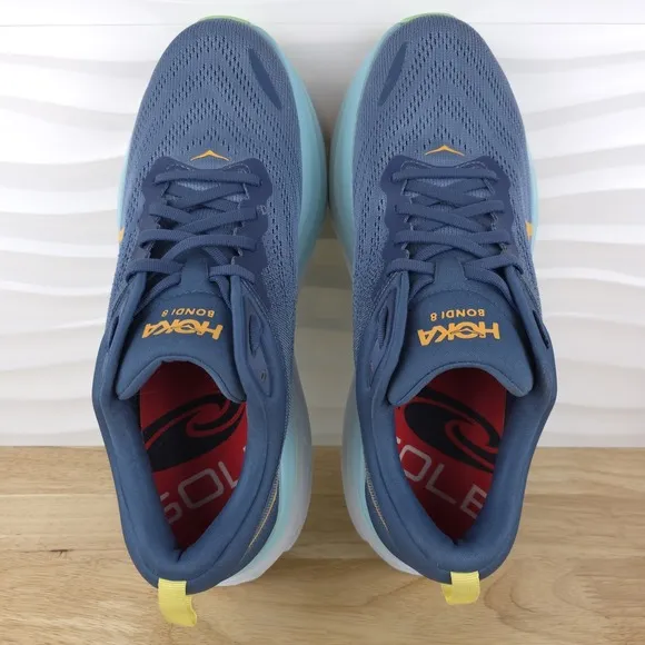 Hoka One One Bondi 8 Sneakers Mens 11 Real Teal Shadow Running Shoes 1123202 RHD