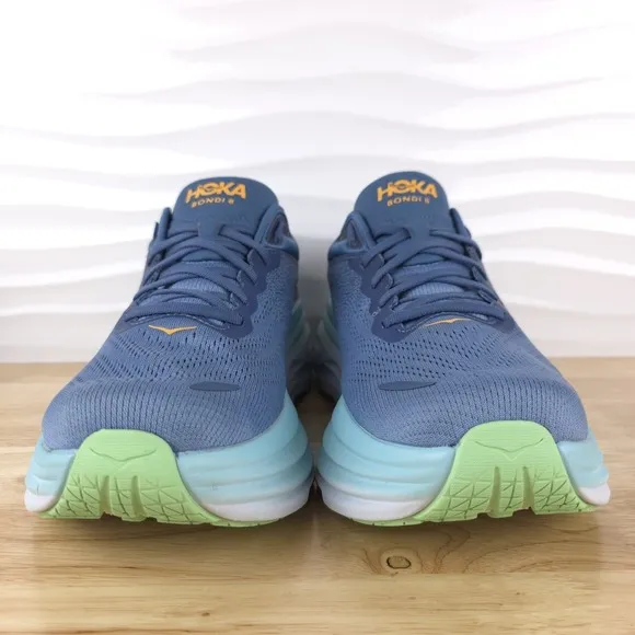 Hoka One One Bondi 8 Sneakers Mens 11 Real Teal Shadow Running Shoes 1123202 RHD