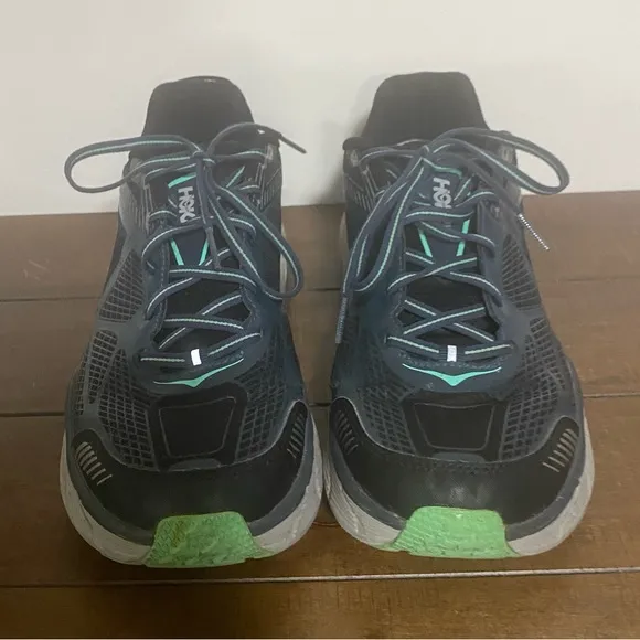 HOKA ONE ONE CHALLENGER ATR 3 Women GREEN BLACK ATHLETIC RUNNING SHOES SIZE 10.5
