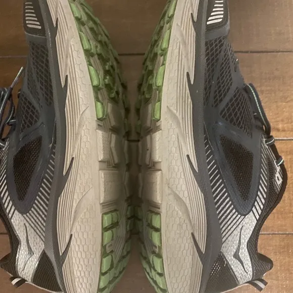 HOKA ONE ONE CHALLENGER ATR 3 Women GREEN BLACK ATHLETIC RUNNING SHOES SIZE 10.5