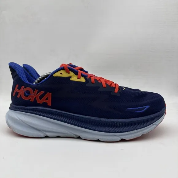 Hoka One One Clifton 9 Running Shoes Mens 13 D 1127895 BBDGB Blue Sneakers