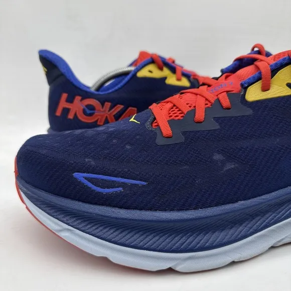 Hoka One One Clifton 9 Running Shoes Mens 13 D 1127895 BBDGB Blue Sneakers