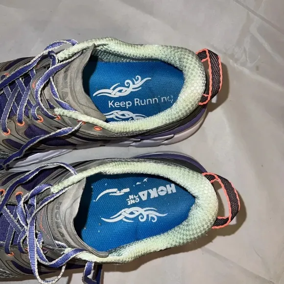 Hoka One One Conquest 2 Women's Running Shoes Gray Purple 1007859 Size 10