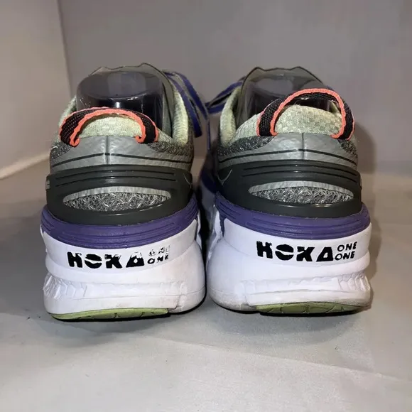 Hoka One One Conquest 2 Women's Running Shoes Gray Purple 1007859 Size 10