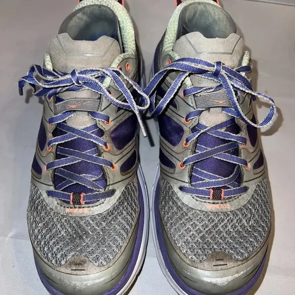 Hoka One One Conquest 2 Women's Running Shoes Gray Purple 1007859 Size 10