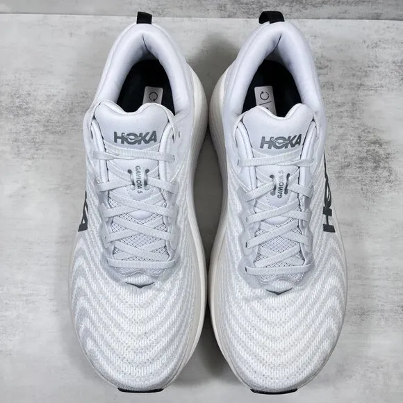 Hoka One One Gaviota 5 Running Shoes - Men's Size 11 - White Gray