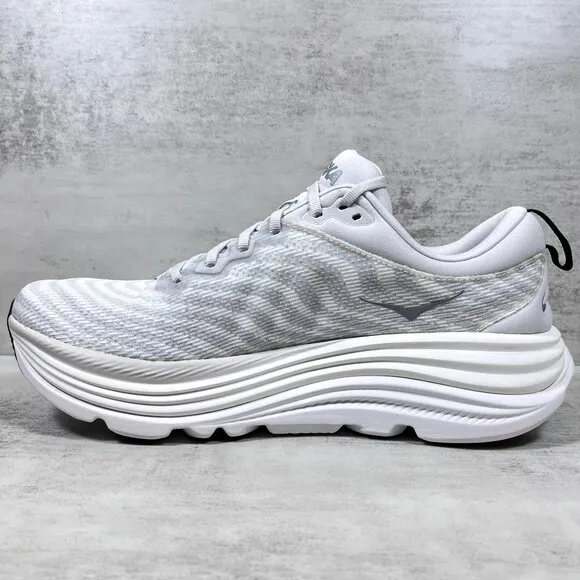 Hoka One One Gaviota 5 Running Shoes - Men's Size 11 - White Gray