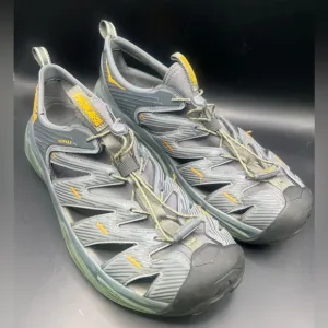 Hoka One One Gray and Yellow Athletic Shoes