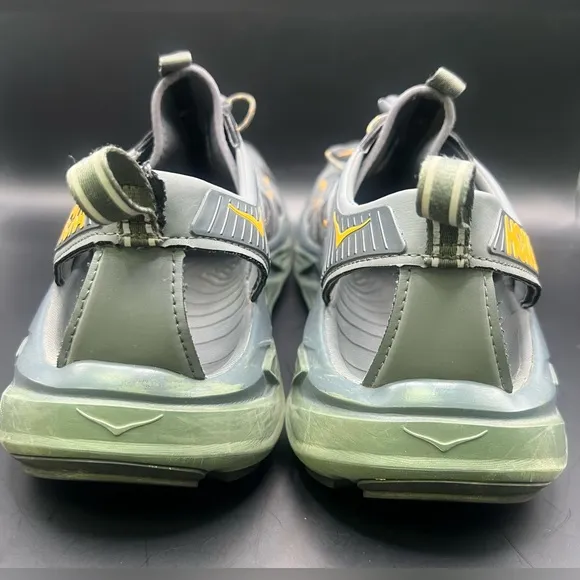 Hoka One One Gray and Yellow Athletic Shoes
