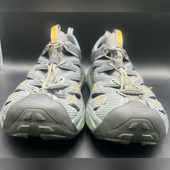 Hoka One One Gray and Yellow Athletic Shoes