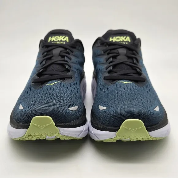 Hoka One One Mens Clifton 8 1119393 BCBT Green Running Shoes Men’s Size 9.5
