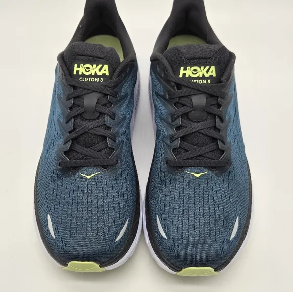 Hoka One One Mens Clifton 8 1119393 BCBT Green Running Shoes Men’s Size 9.5