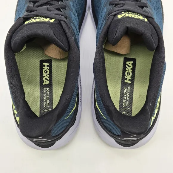 Hoka One One Mens Clifton 8 1119393 BCBT Green Running Shoes Men’s Size 9.5