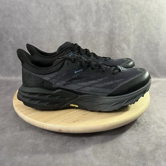 Hoka One One Speedgoat 5 Mens Size 11D GTX Black Running Athletic Sneaker Shoes