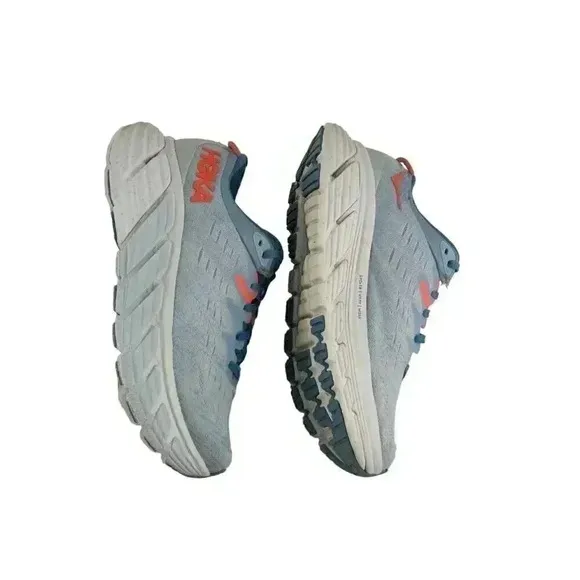 HOKA One One Womens Shoes Multicolor Sneaker Low Top Lace Up Athletic Logo 8.5B