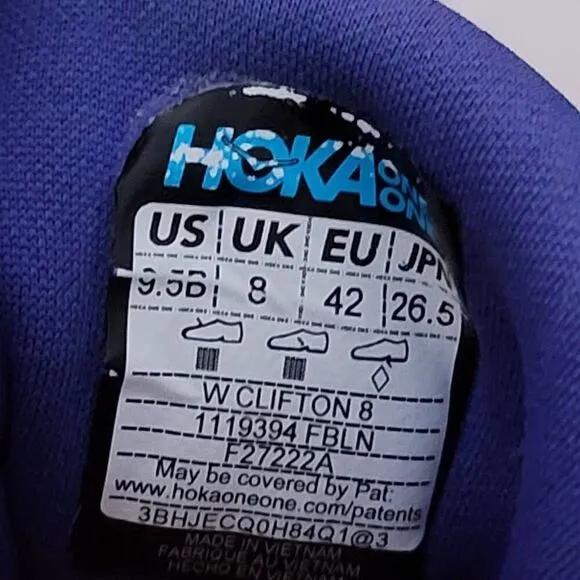 Hoka One One CLIFTON 8 - Women's Running Shoes  - Size 9.5B