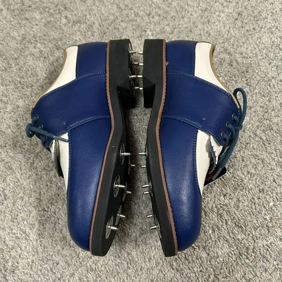 Honma Golf Shoes Women's 7.5 US 23.5 Japan White Blue Leather‎ New in Box