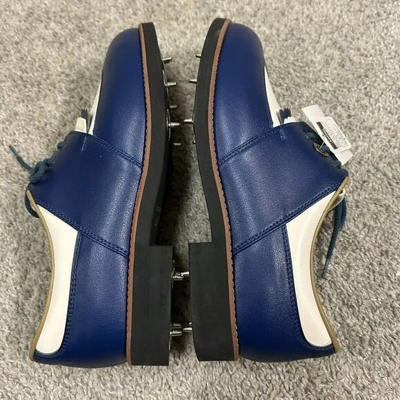 Honma Golf Shoes Women's 7.5 US 23.5 Japan White Blue Leather‎ New in Box